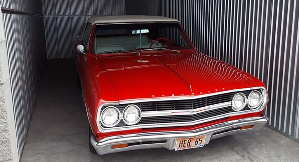 car in storage unit